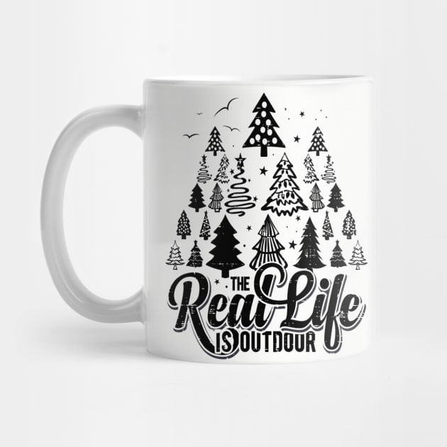 christmas trees mountain outdoor nature hiking gift by Keetano